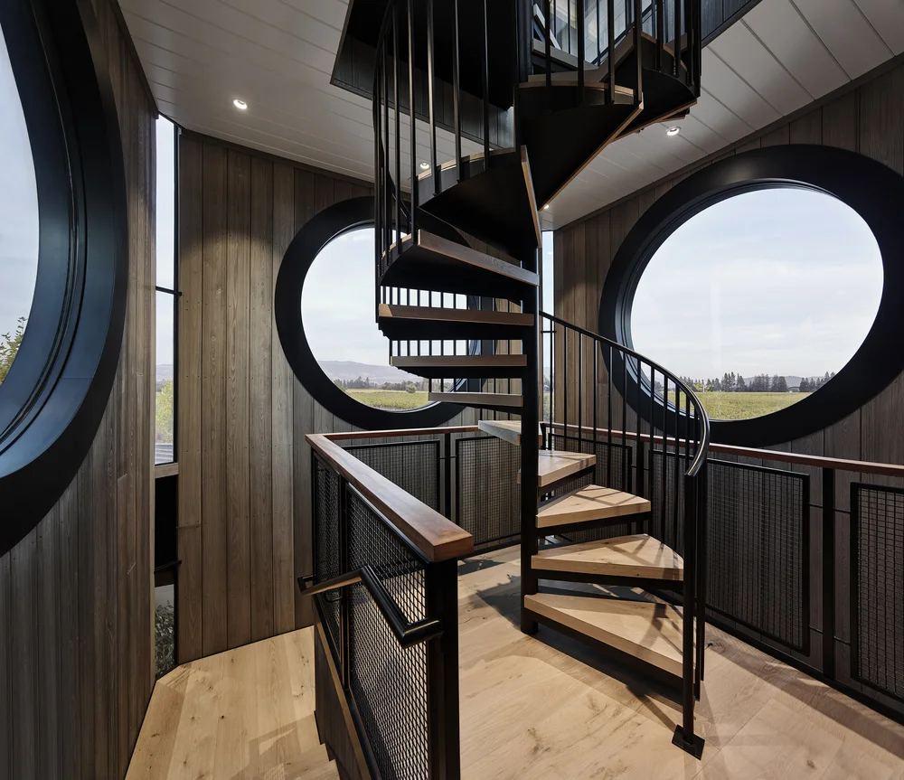 The tower staircase