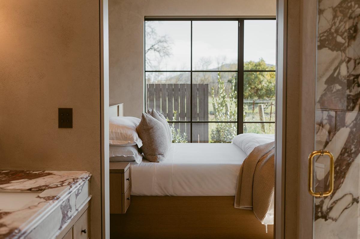 Villa bedroom doorway